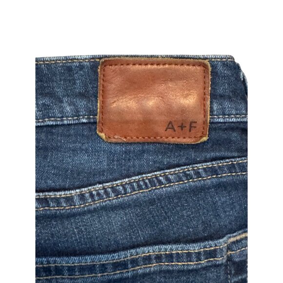 Abercrombie & Fitch Mens Kennan Straight Stretch Jeans 29W 30L Dark Wash Denim - Picture 4 of 4